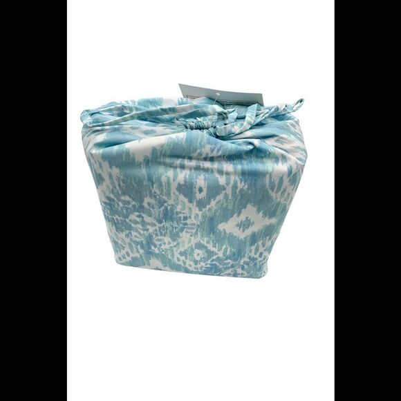 Home Reflections Microfiber Printed Ikat Sheet Set Soft Blue - Picture 2 of 2